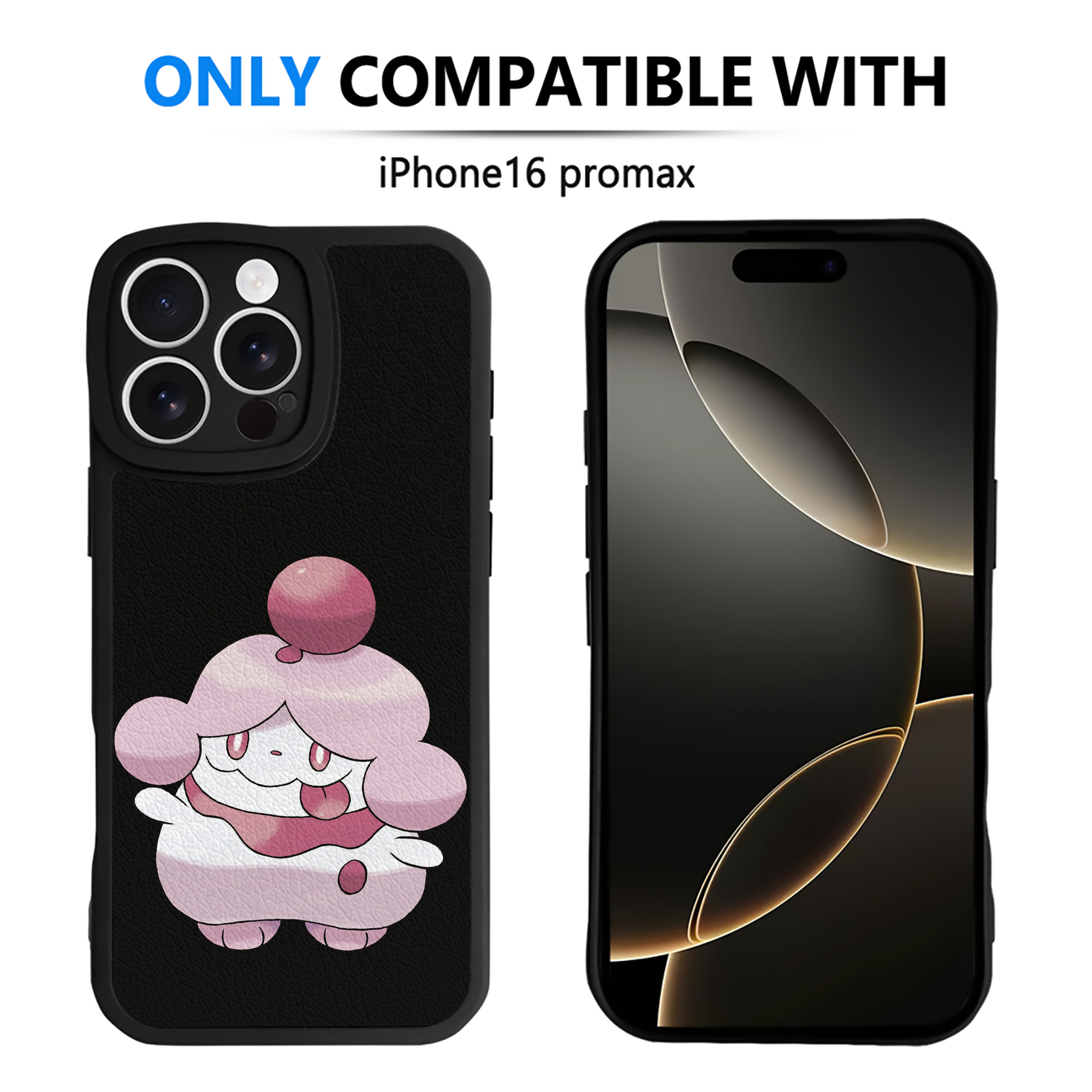 （画像用） ポケットモンスター Pokémon 【iPhone 16シリーズ対応】シリコンスマホケース（レザー調） 材質：シリコン